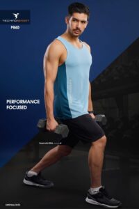 Technosport Crew Neck Gym Vest Sando (P757) Omphalos