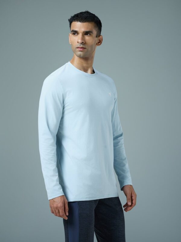 Technosport Men Solid Slim Fit Round Neck Full Sleeves Sports T-shirt OMPHALODES OR27