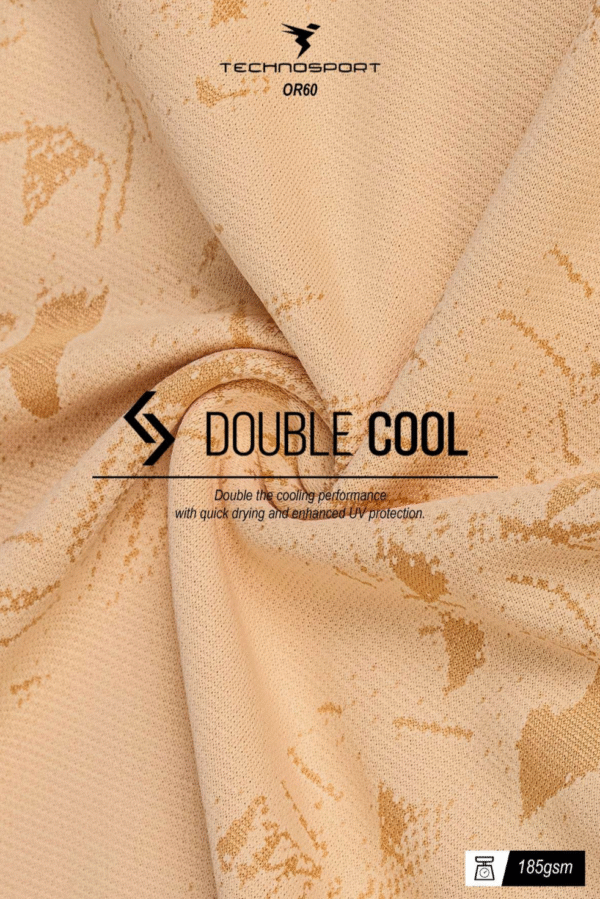 OR 60 Jacquard Crew Neck Half Sleeve T-shirt  Pumpkin