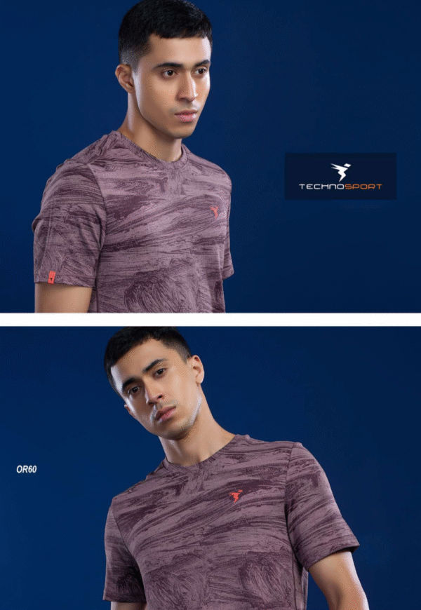 OR 60 Jacquard Crew Neck Half Sleeve T-shirt FIG