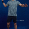 OR 60 Jacquard Crew Neck Half Sleeve T-shirt  North Atlantic