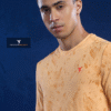 OR 60 Jacquard Crew Neck Half Sleeve T-shirt  Pumpkin