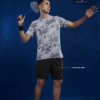 OR 60 Jacquard Crew Neck Half Sleeve T-shirt LT Grey