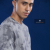 OR 60 Jacquard Crew Neck Half Sleeve T-shirt LT Grey