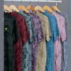 OR 60 Jacquard Crew Neck Half Sleeve T-shirt Grape Vine