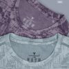 OR 60 Jacquard Crew Neck Half Sleeve T-shirt Grape Vine