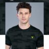 OR 60 Jacquard Crew Neck Half Sleeve T-shirt Mix Black