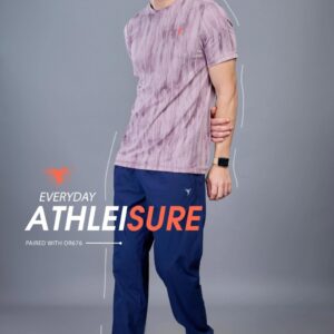 OR 60 Jacquard Crew Neck Half Sleeve T-shirt Modern Brown