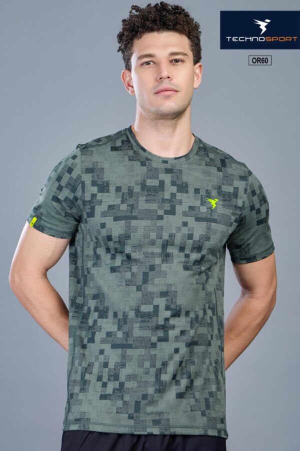OR 60 Jacquard Crew Neck Half Sleeve T-shirt