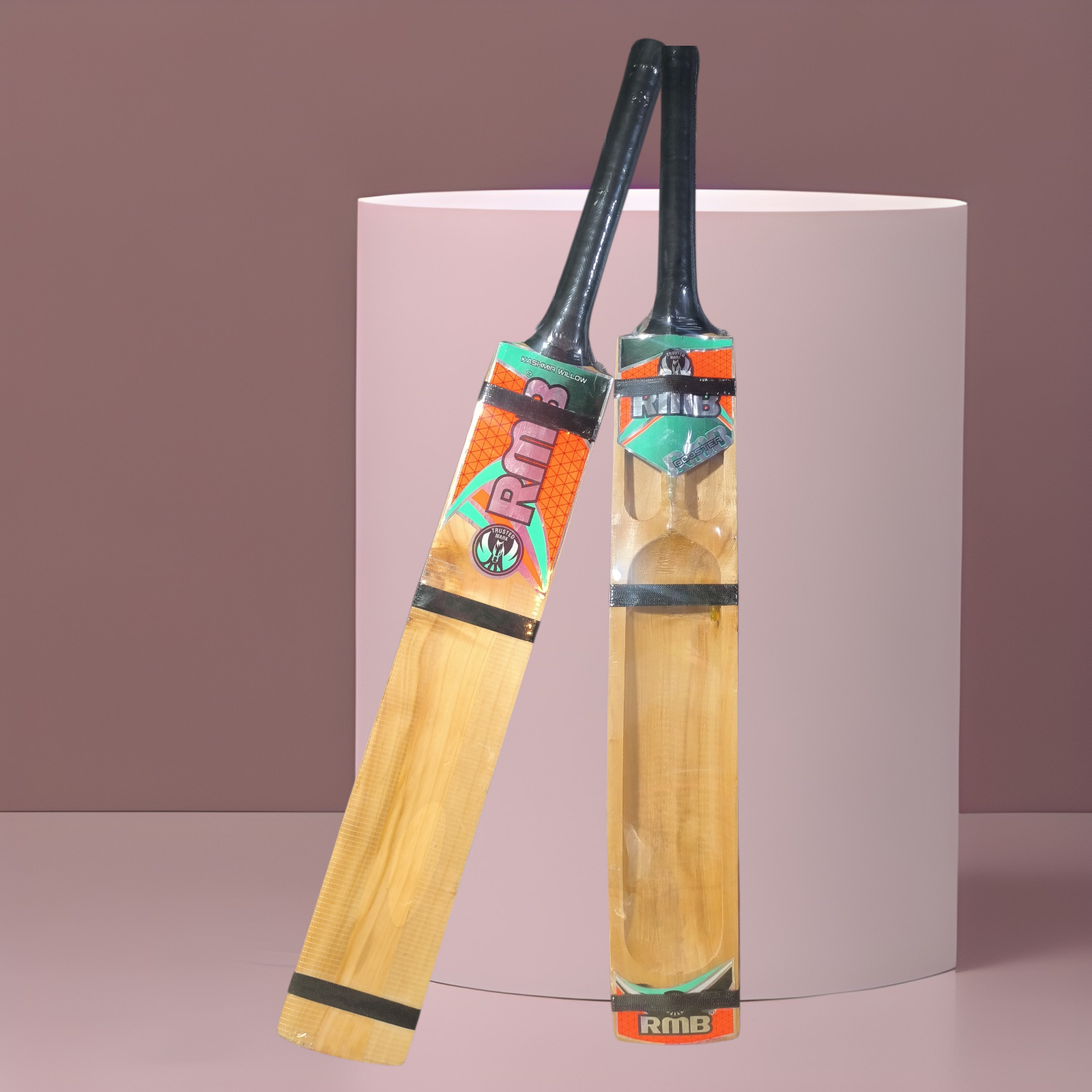 RMB Double Blade Tennis Kashmir Willow Cricket Bats Full Size for Men and Women (900gm to 1000gm)