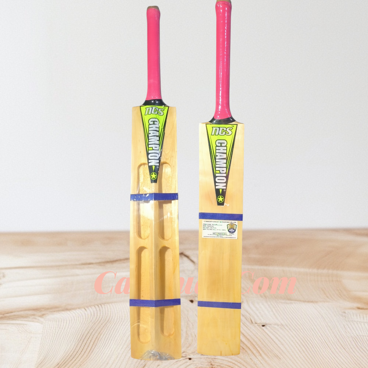 Champion Double Blade Tennis Kashmir Willow Cricket Bats Full Size for Men and Women (900gm to 1000gm)