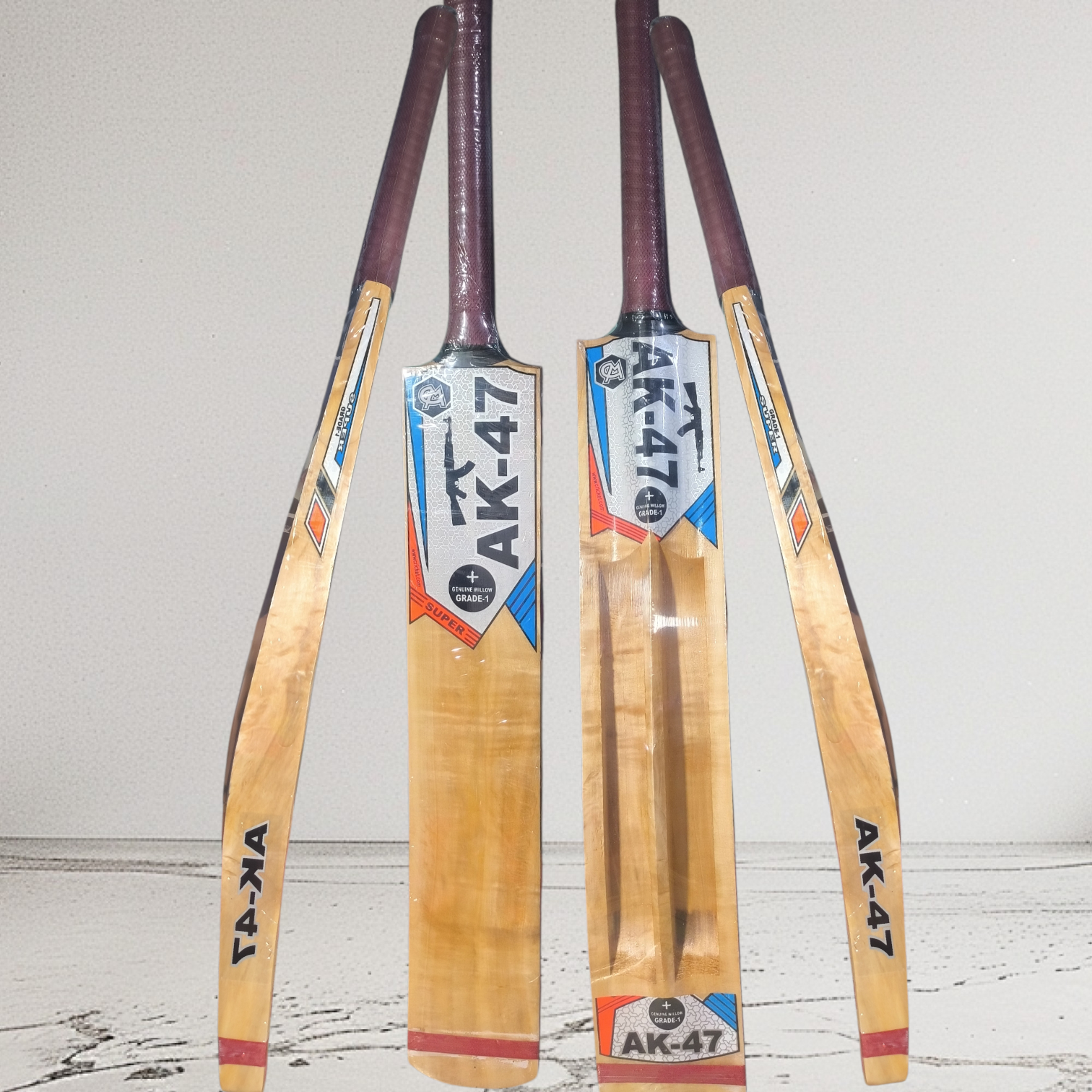 Champion Double Blade Tennis Kashmir Willow Cricket Bats Full Size for Men and Women (900gm to 1000gm)