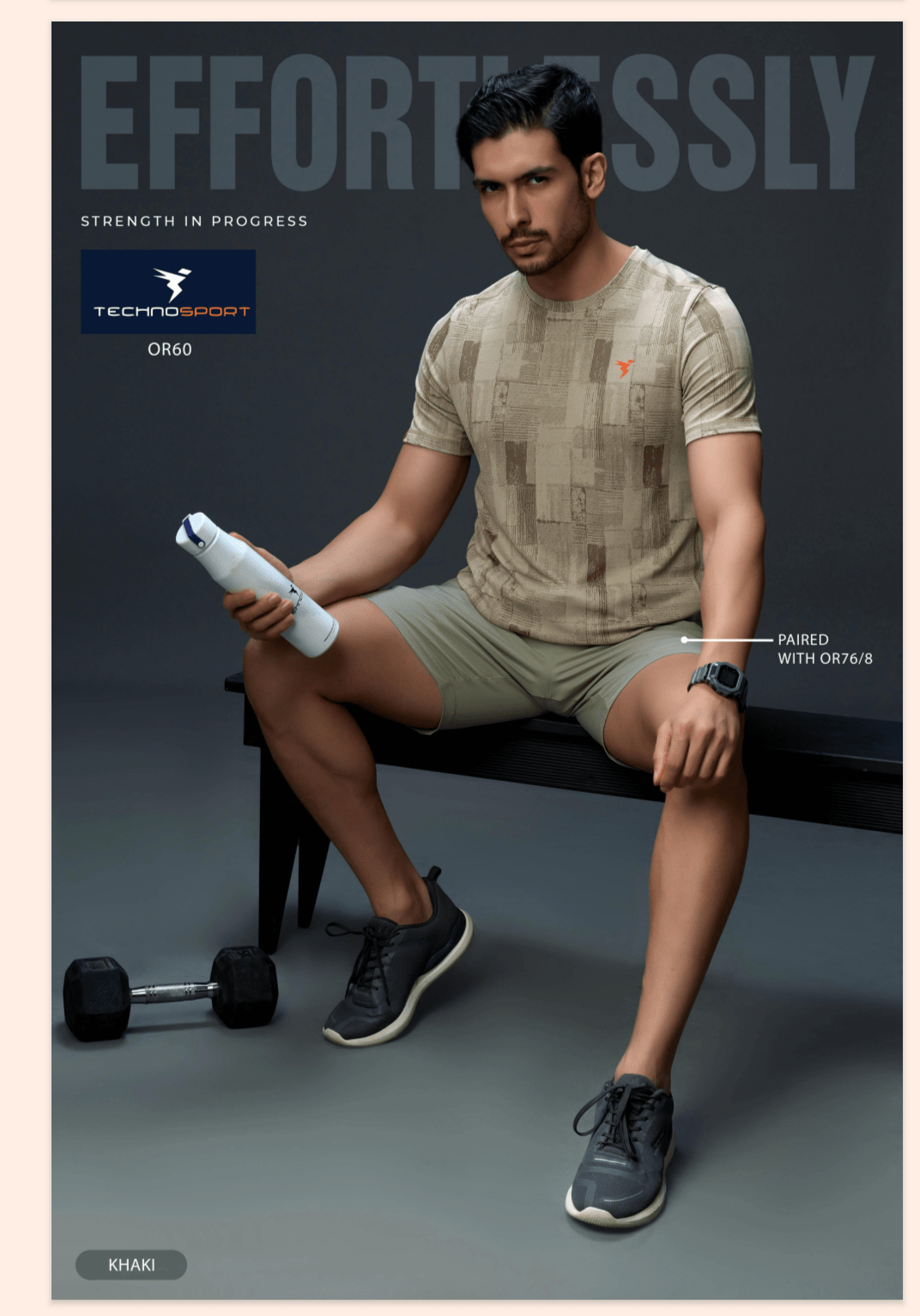 Men Jacquard Slim Fit Crew Neck T-shirt with DOUBLE COOL (The color can be slightly different )