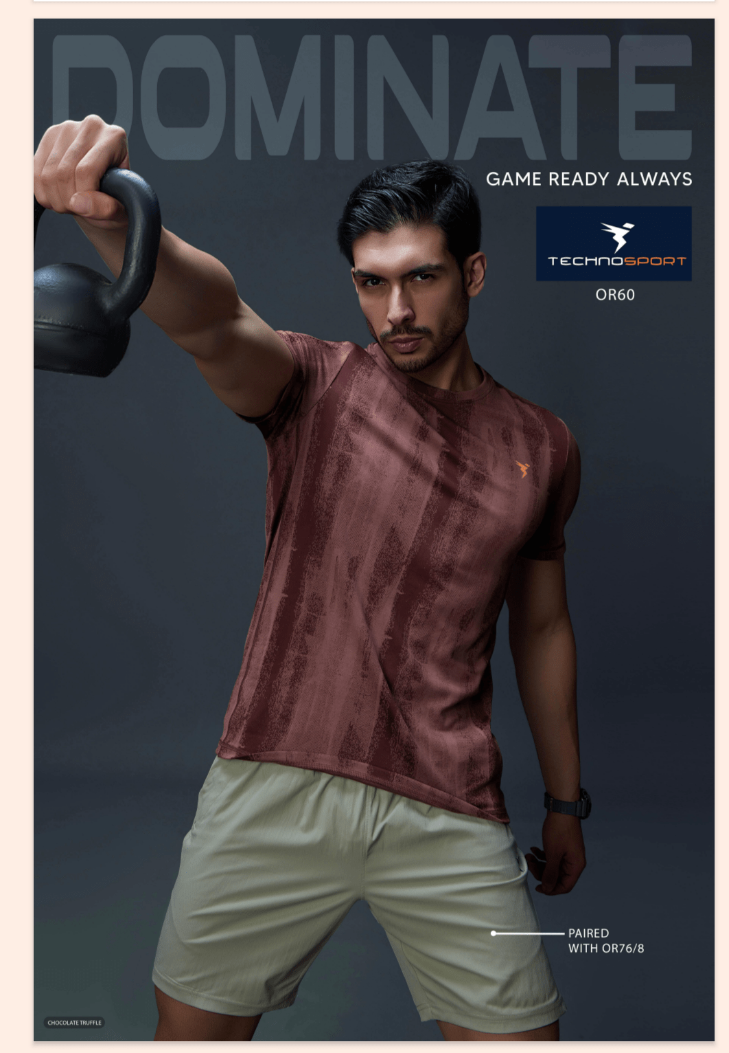 Men Jacquard Slim Fit Crew Neck T-shirt with DOUBLE COOL