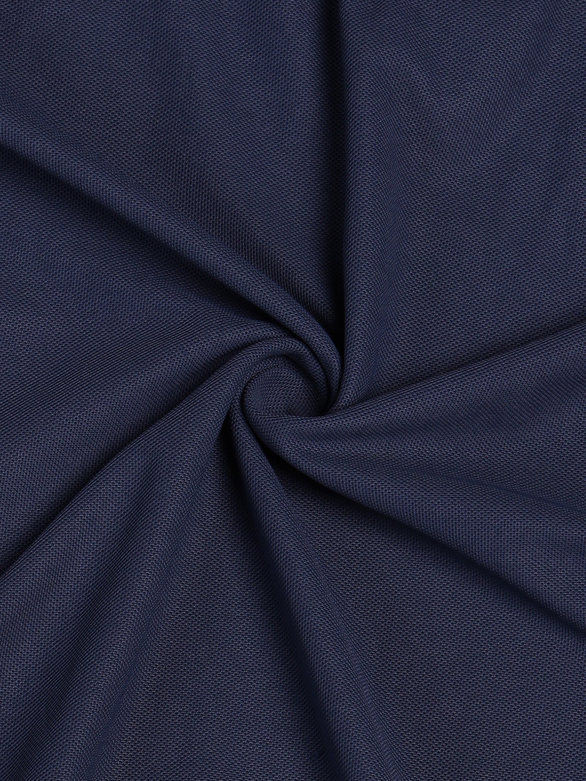 Men Solid Slim Fit Polo T-shirt with MATPIQ Nevy Blue