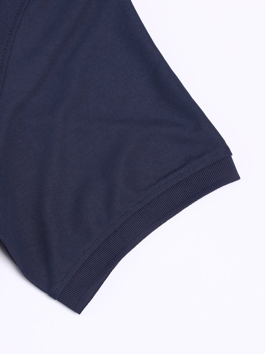 Men Solid Slim Fit Polo T-shirt with MATPIQ Nevy Blue