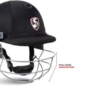 cricket helmet sg blazetech black small