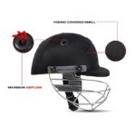 cricket helmet sg blazetech black small