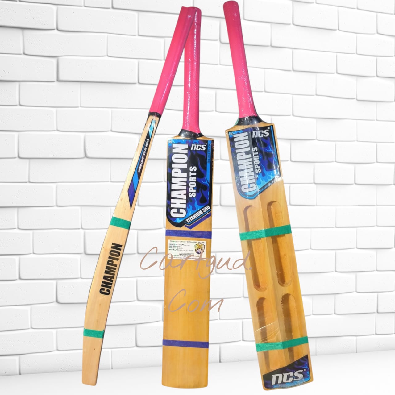 Champion Double Blade Tennis Kashmir Willow Cricket Bats Full Size for Men and Women (900gm to 1000gm)