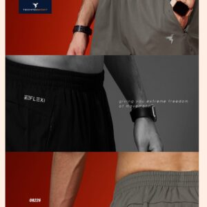 TECHNOSPORT Mens Regular Fit Solid Shorts for Gym, Workout & Sports  Navy - Size - M (30)