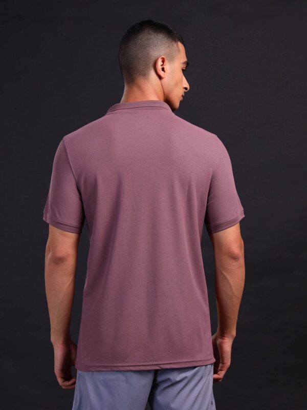 Men Solid Slim Fit Polo T-shirt with MATPIQ
