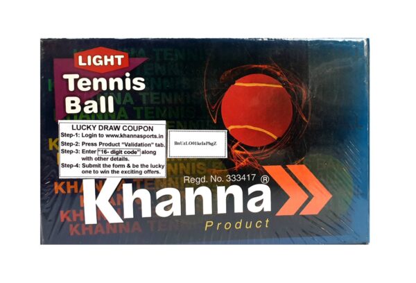KHANNA Swastik (Solid Tennis Ball) Pack of 6 Balls RED
