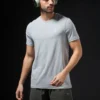 Technosport Active Men's Running T-Shirt White Slim Fit Sports T-Shirt with COTFLEX Technology