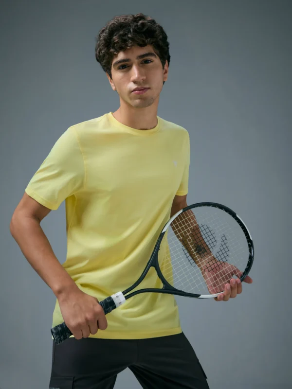 OR30WaxYellow_1 Amazing Technosport Active Men's Running T-Shirt – 7 Powerful Comfort Features Or 30