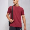 Technosport Active Men's Running T-Shirt White Slim Fit Sports T-Shirt with COTFLEX Technology