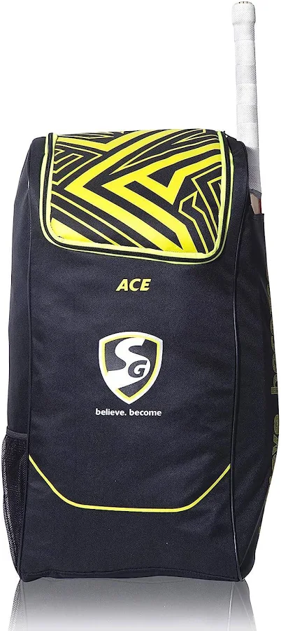 SG Premium Combo Cricket Kit with Bat Pads Gloves Helmet and Bag