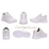 Y Sega Men's Sports Running Shoes | Lightweight Mesh Walking & Training Shoes | White Cp01