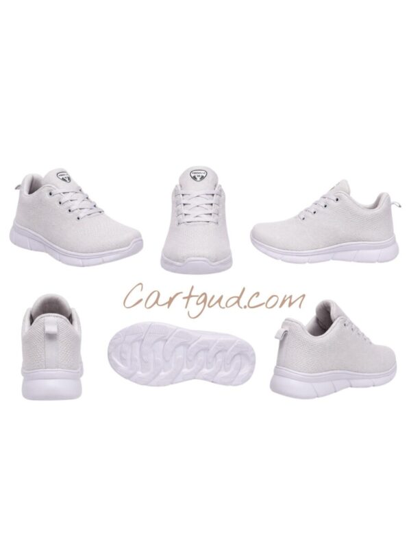 Y Sega Men's Sports Running Shoes | Lightweight Mesh Walking & Training Shoes | White Cp01