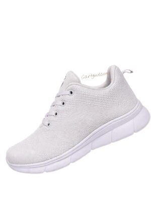 Y Sega Men's Sports Running Shoes | Lightweight Mesh Walking & Training Shoes | White Cp01