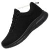 Y Sega Men's Sports Running Shoes | Lightweight Mesh Walking & Training Shoes | Black Cp01