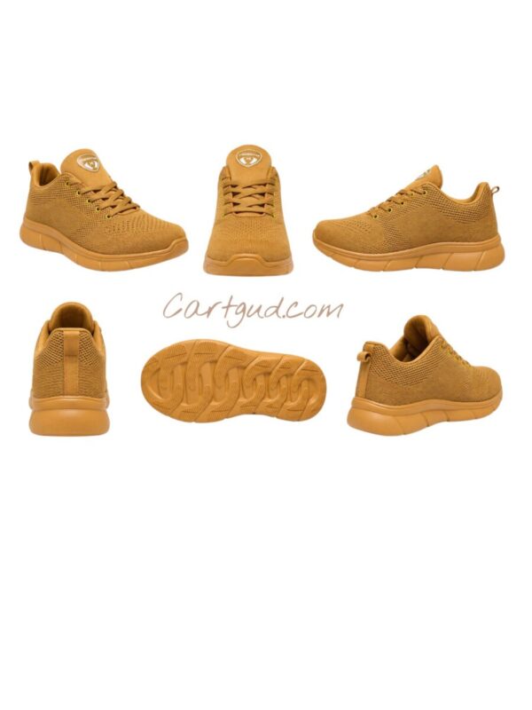 Y Sega Men's Sports Running Shoes | Lightweight Mesh Walking & Training Shoes | Tan Cp01