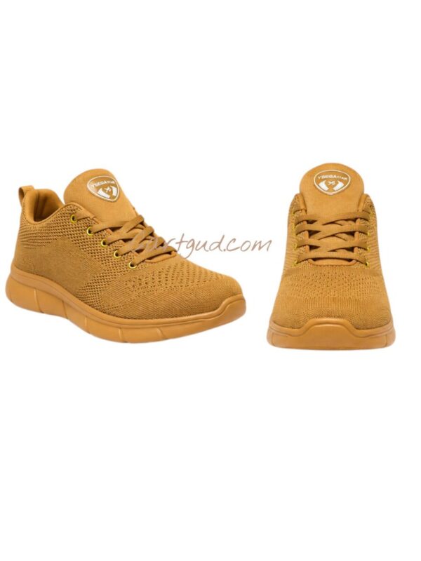 Y Sega Men's Sports Running Shoes | Lightweight Mesh Walking & Training Shoes | Tan Cp01