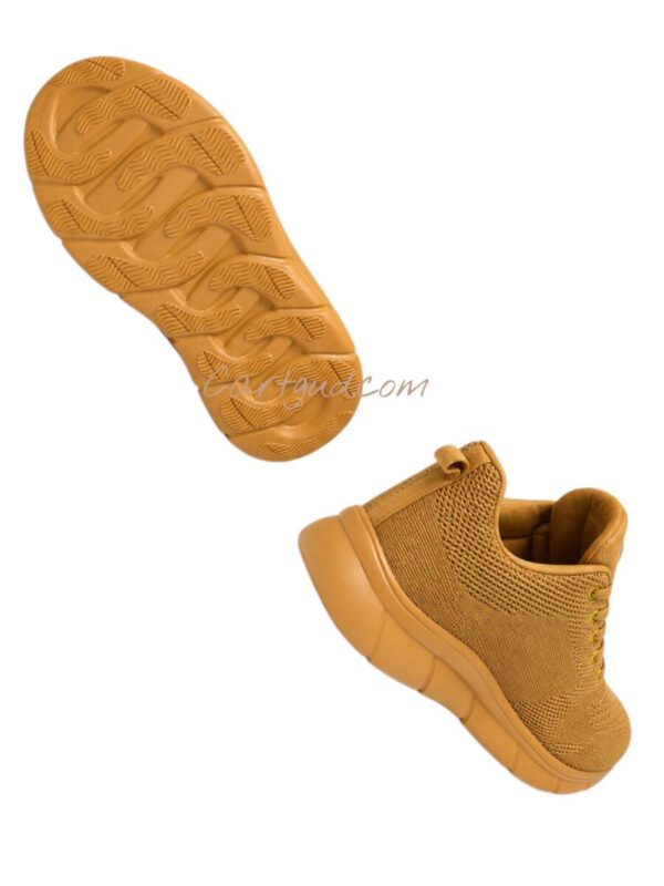 Y Sega Men's Sports Running Shoes | Lightweight Mesh Walking & Training Shoes | Tan Cp01