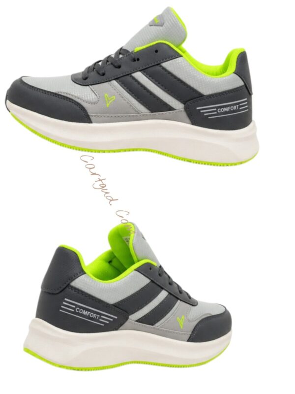 Y Sega Men's Sports Running Shoes | Lightweight Mesh Walking & Training Shoes | Light grey comfort 2